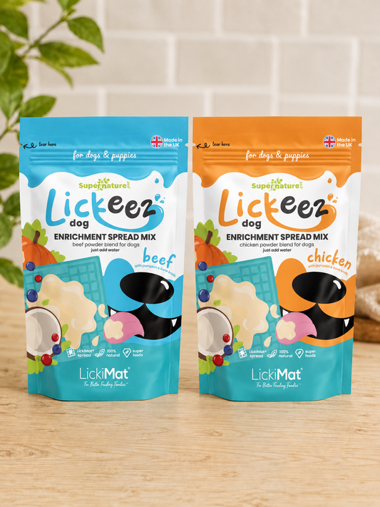 Supernature x LickiMat Lickeez Dog Enrichment Spread Mix – Chicken or Beef 100g
