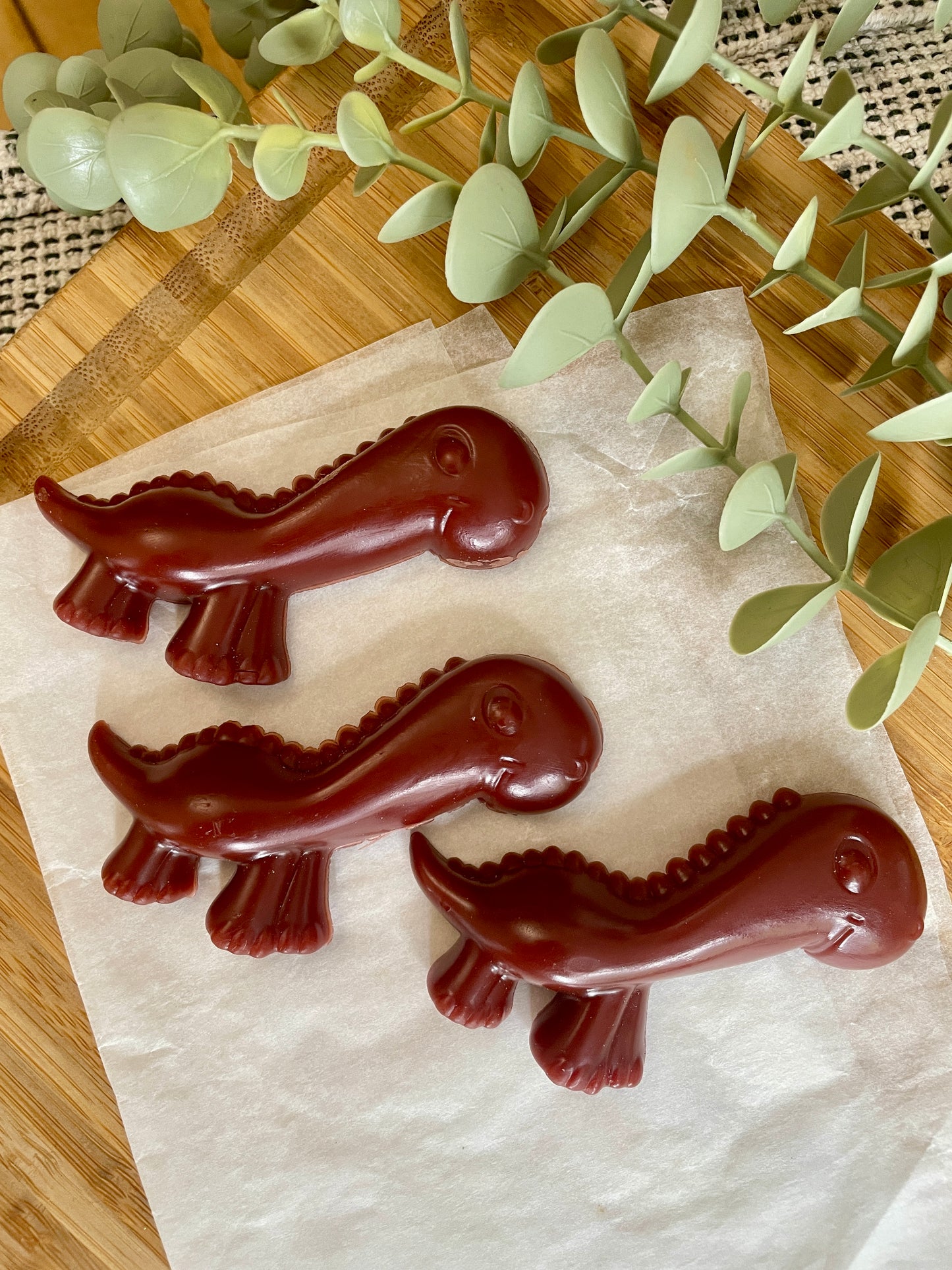 Dinosaur Veggie Dental Chews for Dogs | Strawberry, Carob & Pumpkin