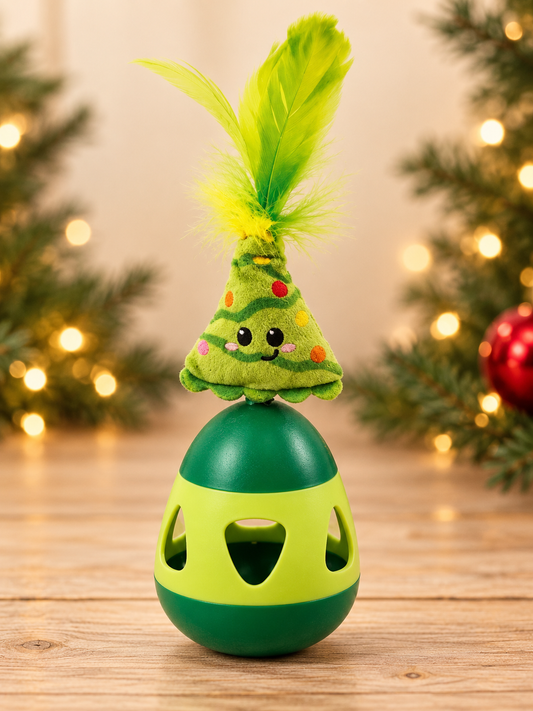 Cooper Christmas Tree Cat Treat Wobbler