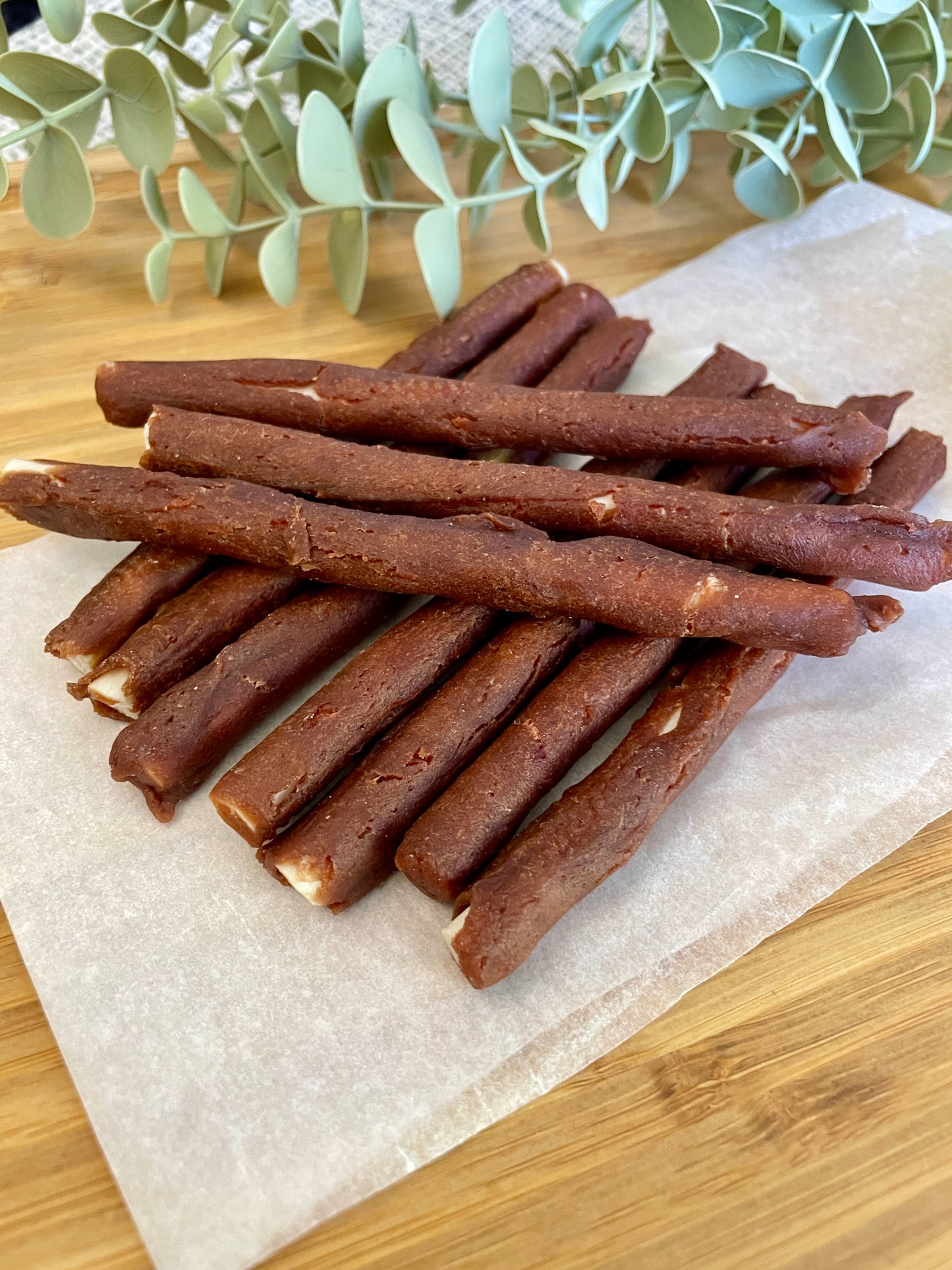 Beef Wrapped Rawhide Sticks (Pack of 10)