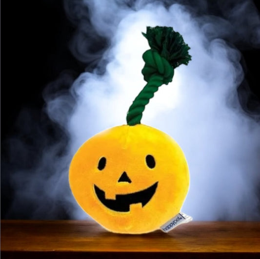 Happy Pet Halloween Pumpkin Rope Plush