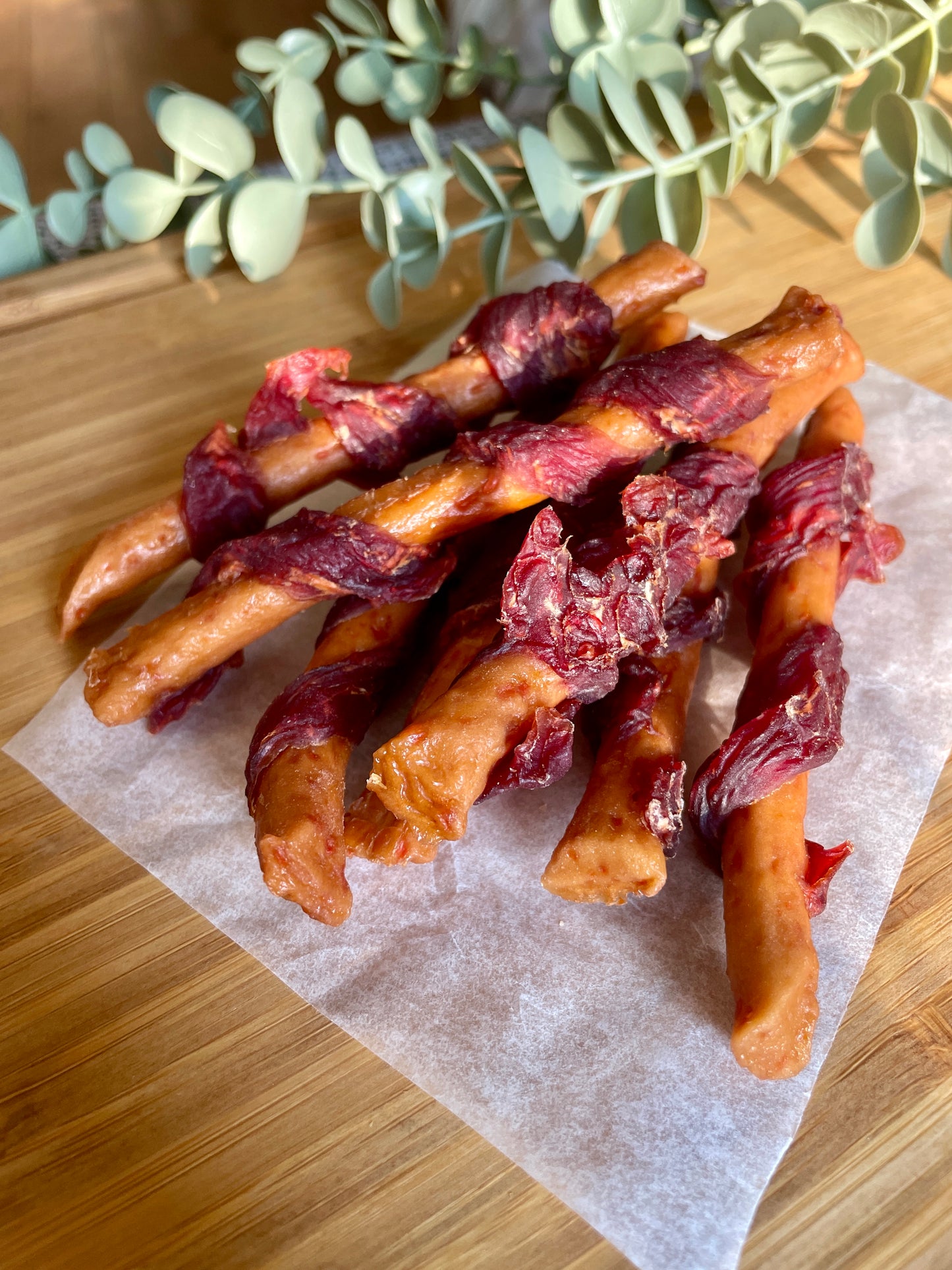 Duck Wrapped Carrot Sticks