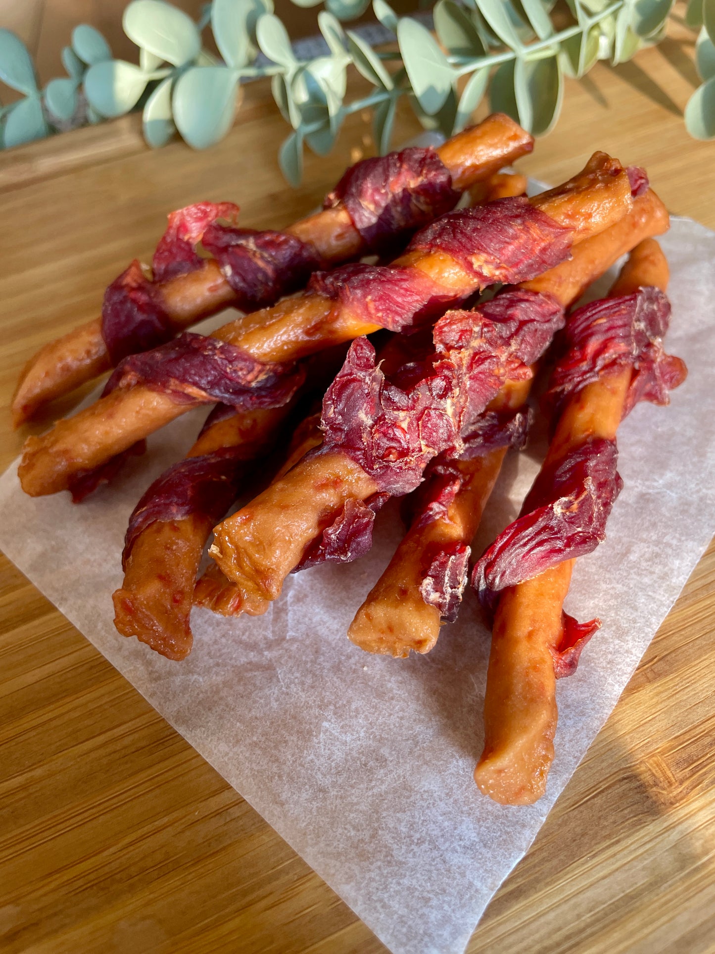 Duck Wrapped Carrot Sticks