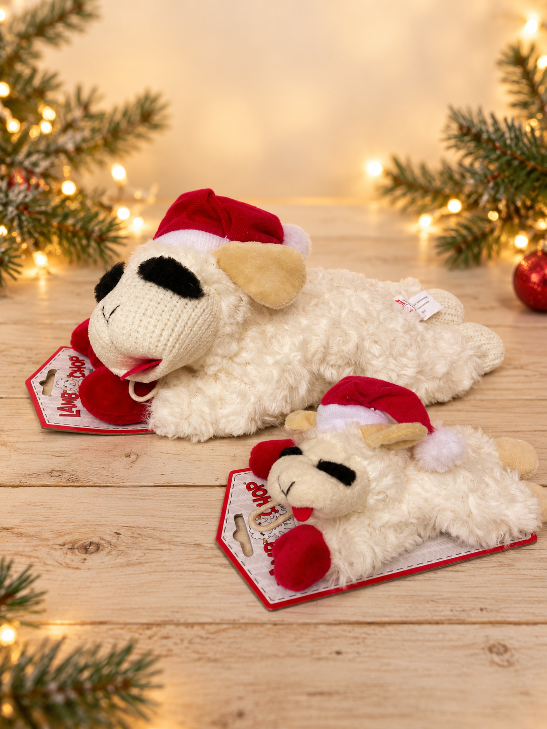 Santa Lamb Chop Christmas Plush Toy – Small & Medium