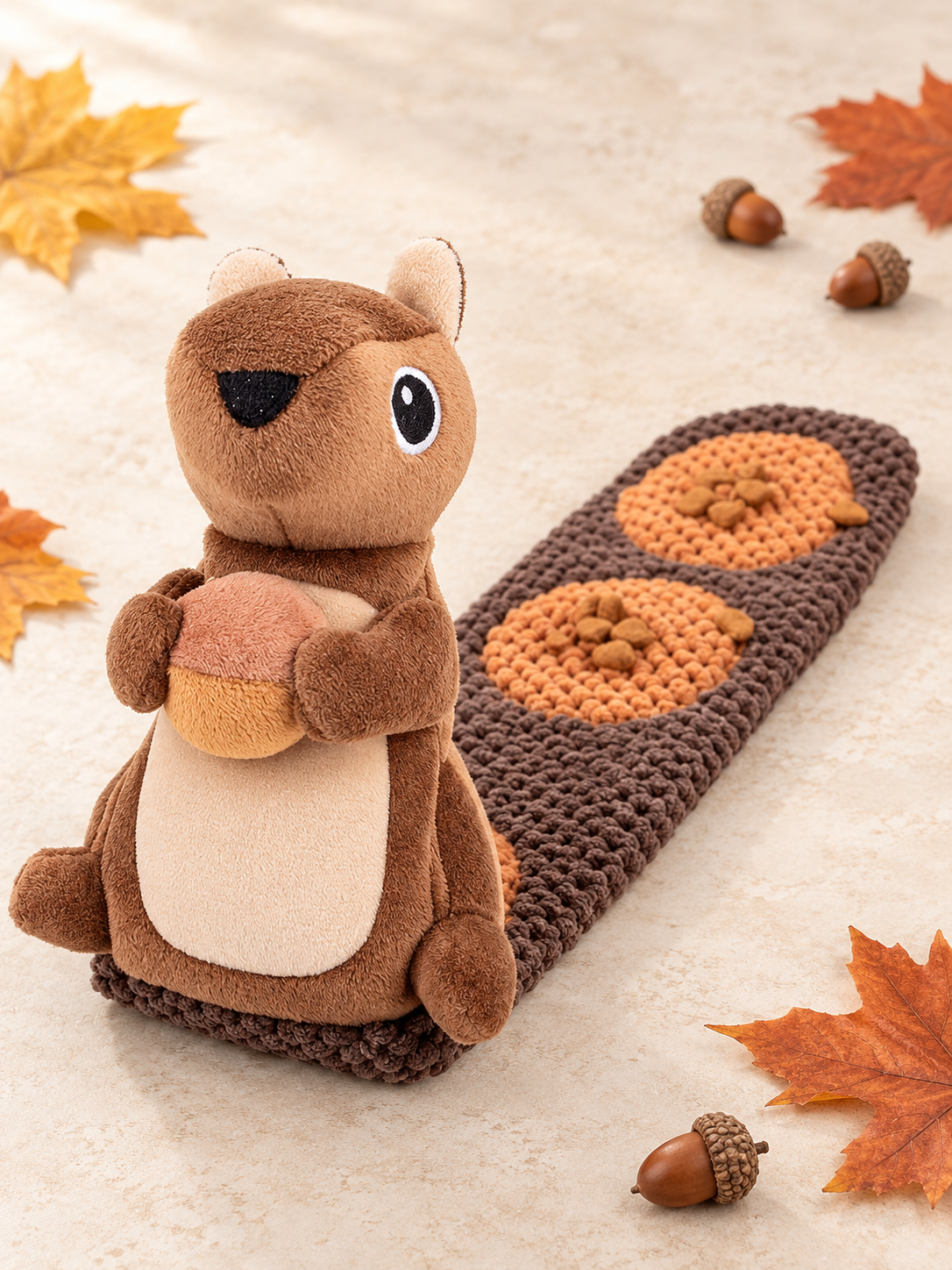 Autumn Squirrel Enrichment Toy