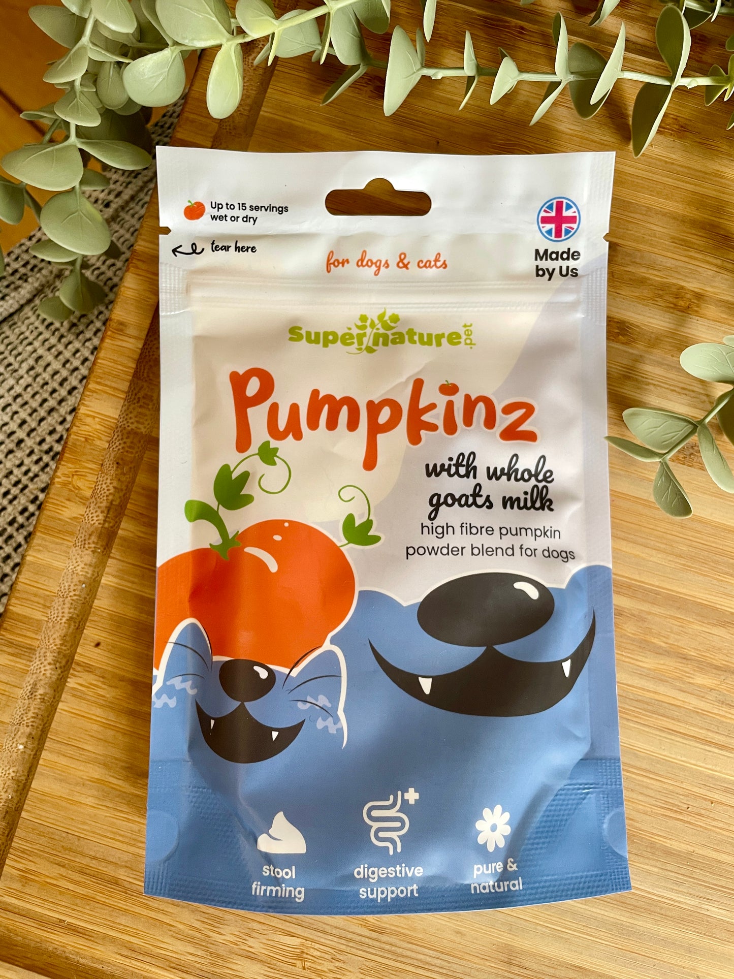 Supernature Pumpkinz Dried Pumpkin Powder with Goat’s Milk for dogs