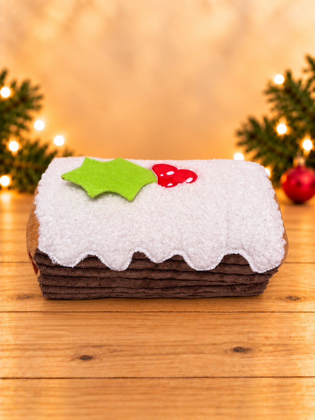 Yule Log Christmas Treat Release Plush Toy