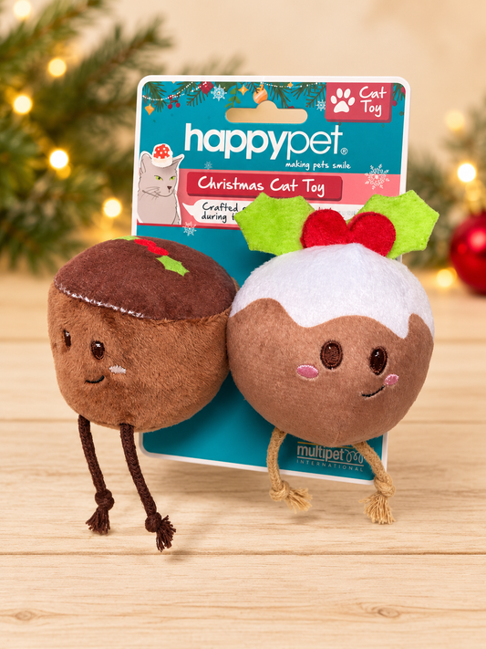 Festive Puds Catnip Cat Toys – 2 Pack