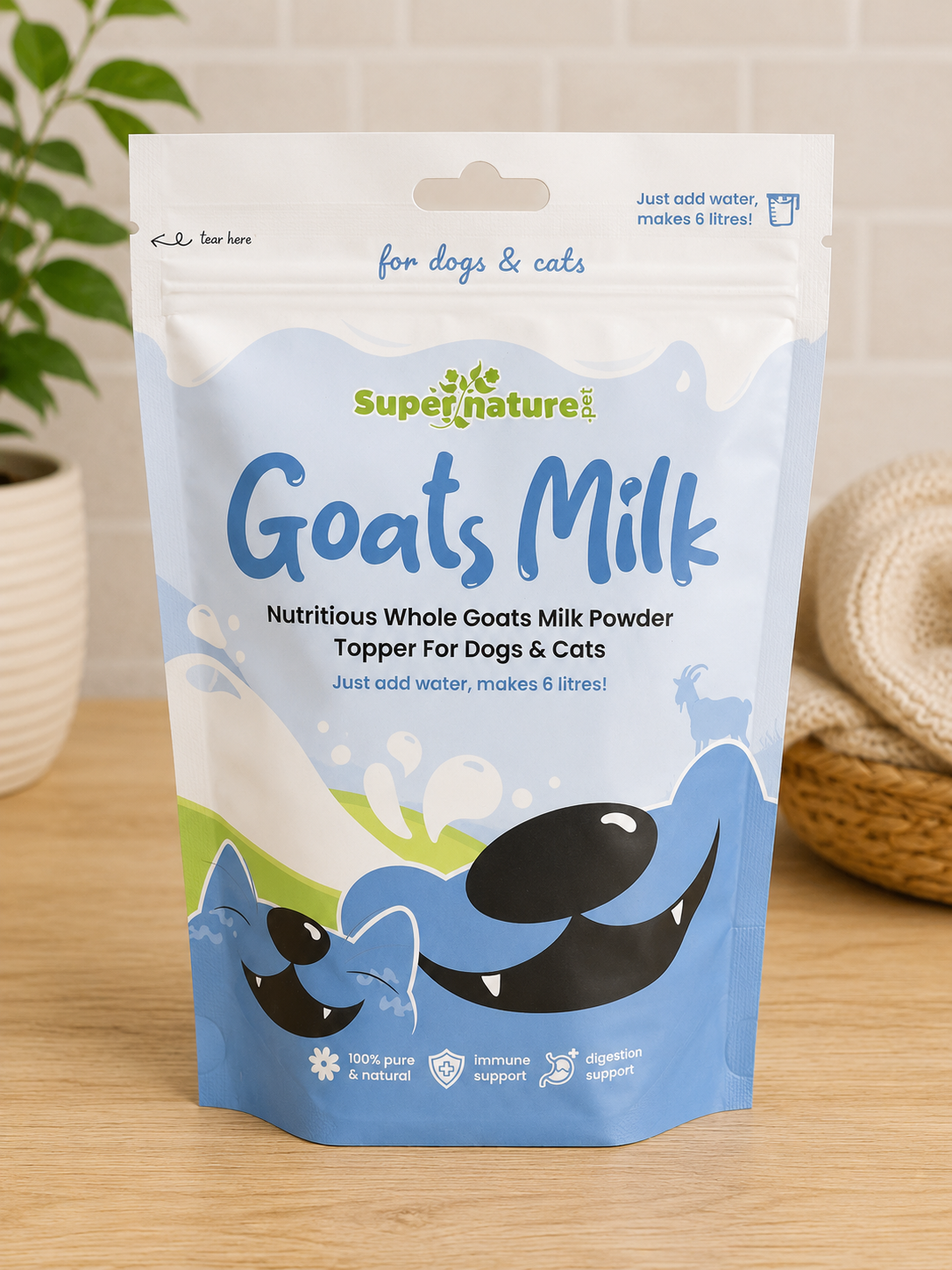 Supernature Goats Milk Powder for Dogs & Cats – 250g