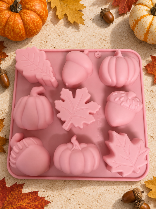 Autumn Pumpkin, Leaf & Acorn Silicone Dog Treat Mould