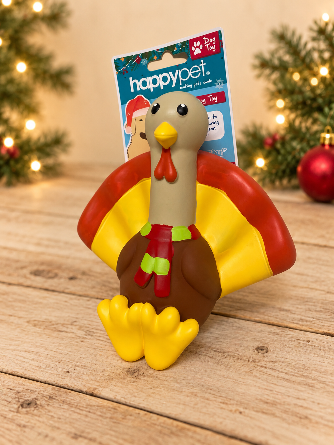 Tommy Turkey Christmas Latex Toy – Super Squeaky