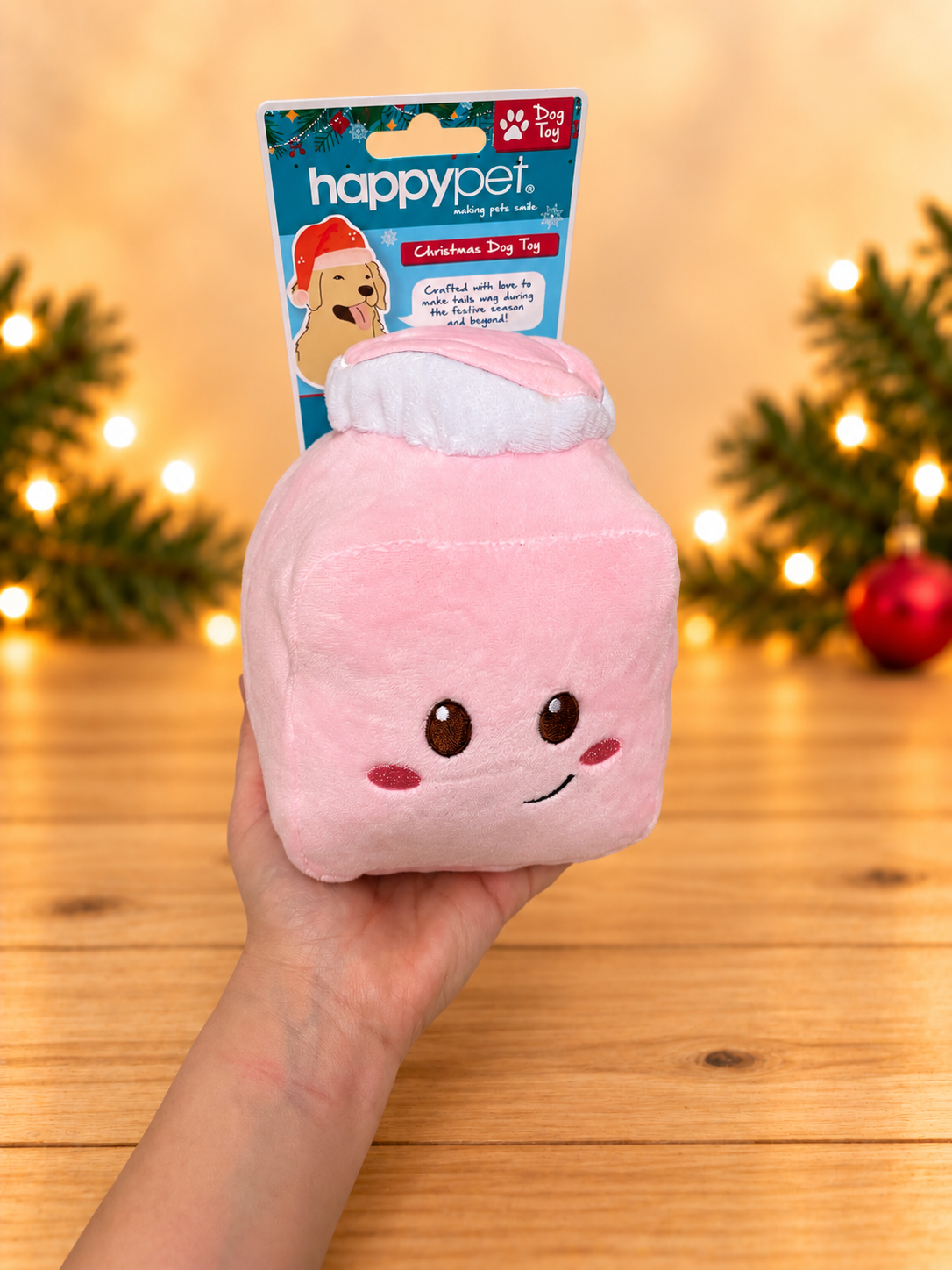 French Fancy Christmas Multi-Squeaker Plush Toy