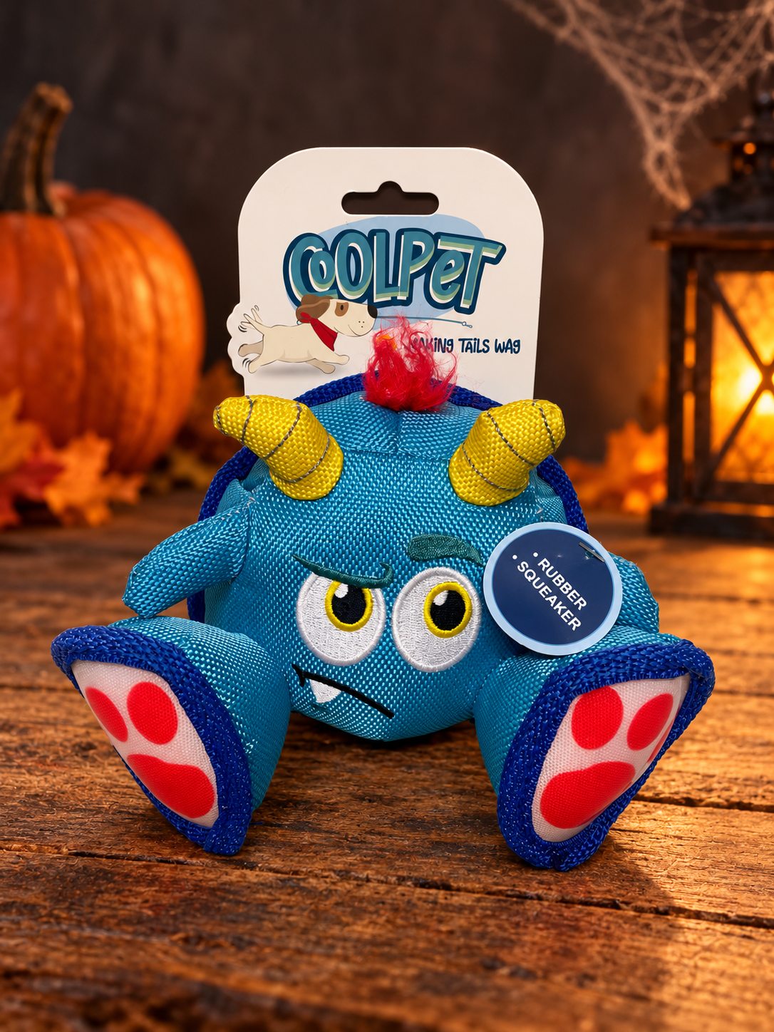 Coolpet Morris the Monster Reinforced Plush Squeaky Dog Toy
