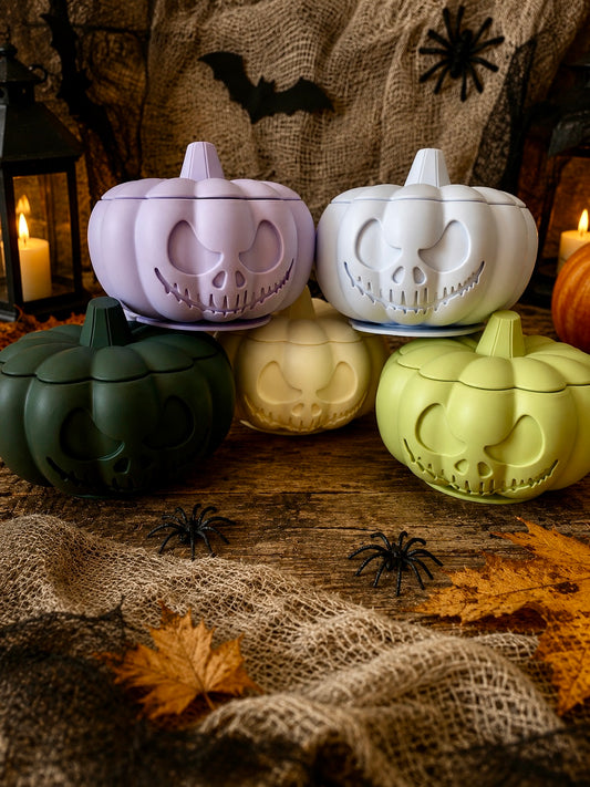 Halloween Pumpkin Enrichment Feeder with Suction Base – 5 Colours