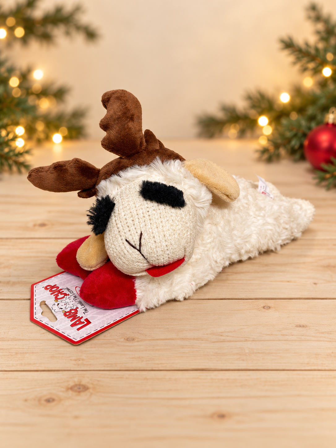 Reindeer Lamb Chop Christmas Plush Toy – Small & Medium