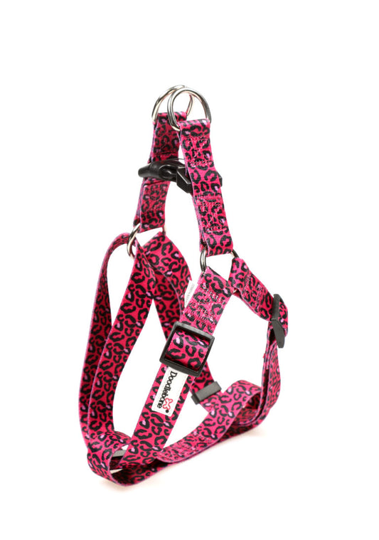Doodlebone Bright Leopard Adjustable Harness