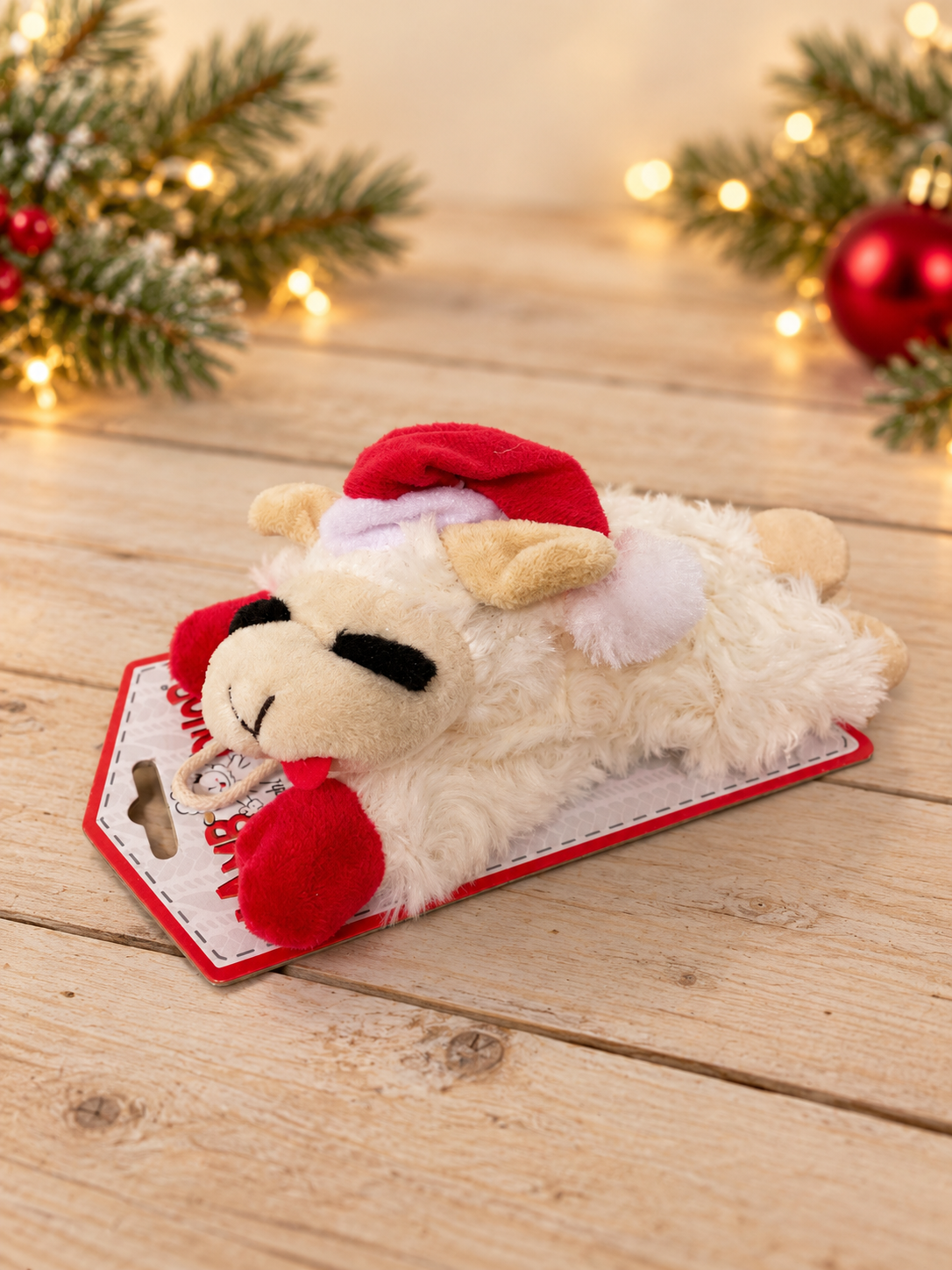 Santa Lamb Chop Christmas Plush Toy – Small & Medium