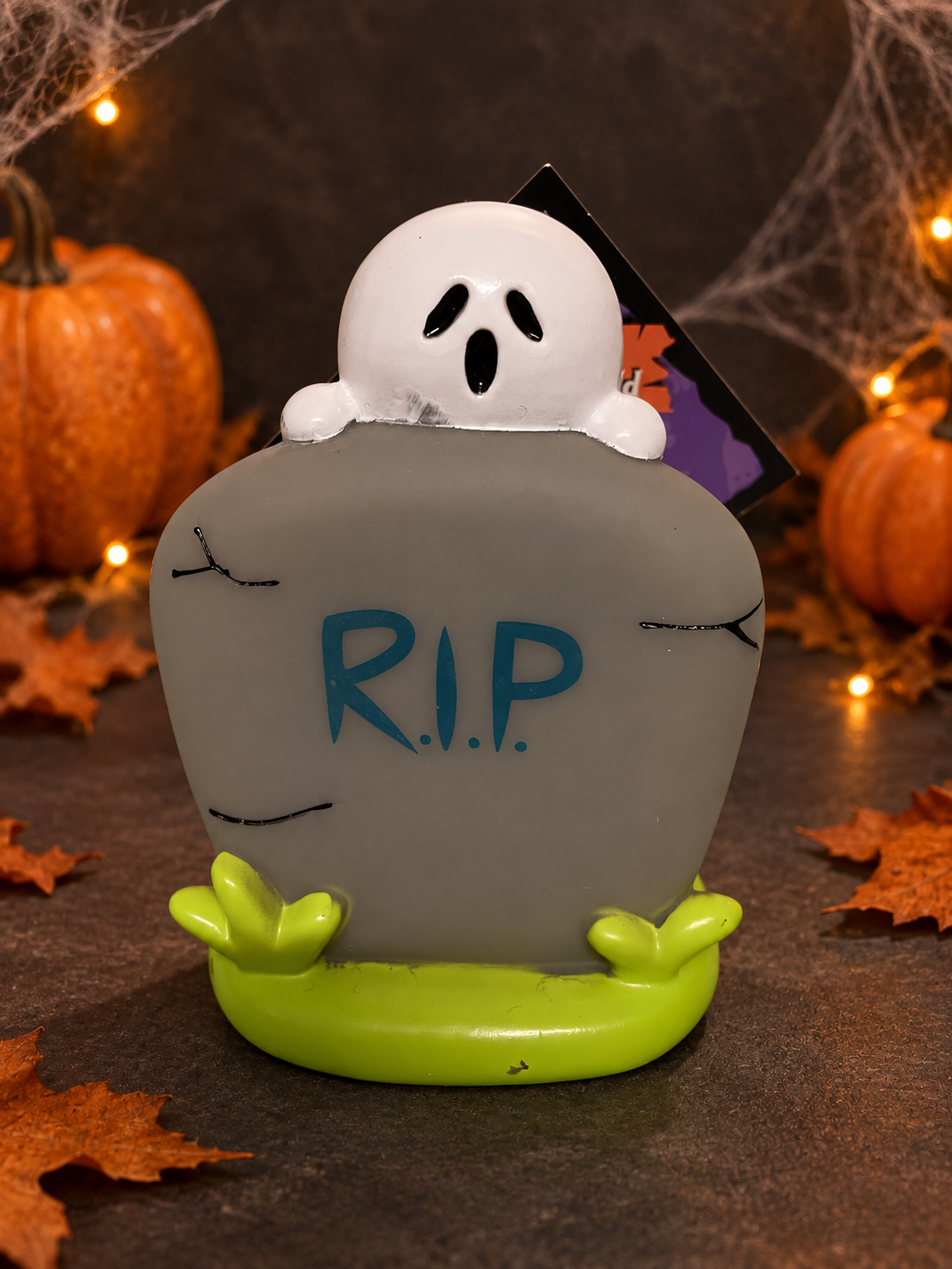 Halloween Ghost Gravestone Squeaky Dog Toy