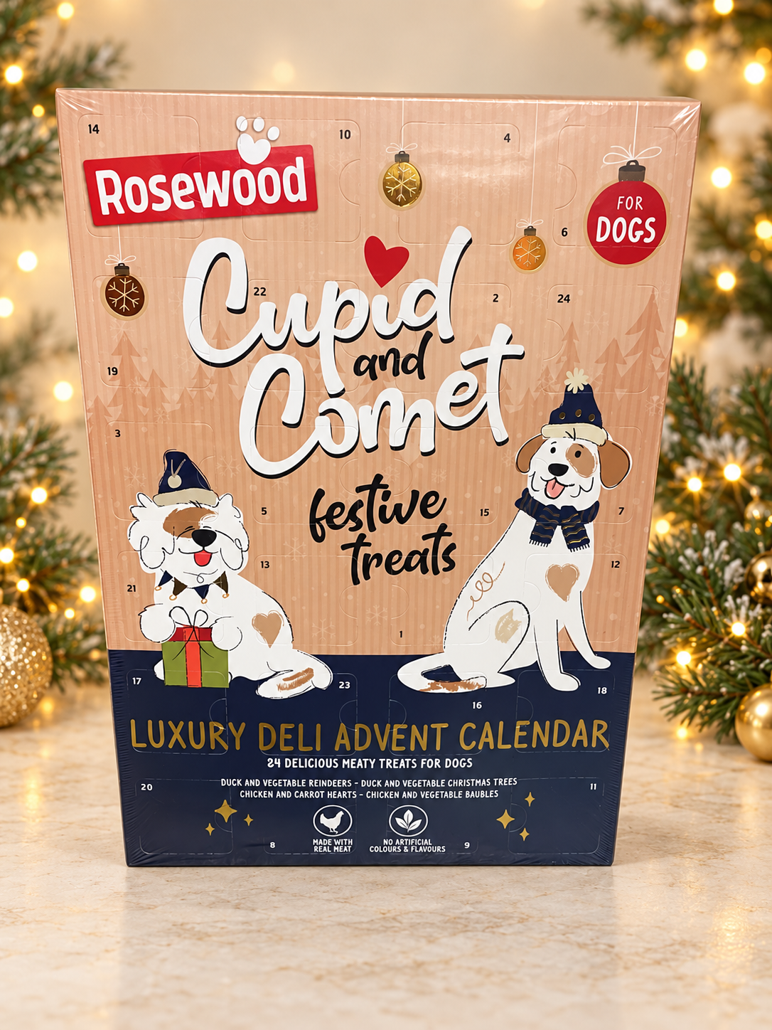 Cupid & Comet Luxury Deli Dog Advent Calendar – 24 Festive Treats