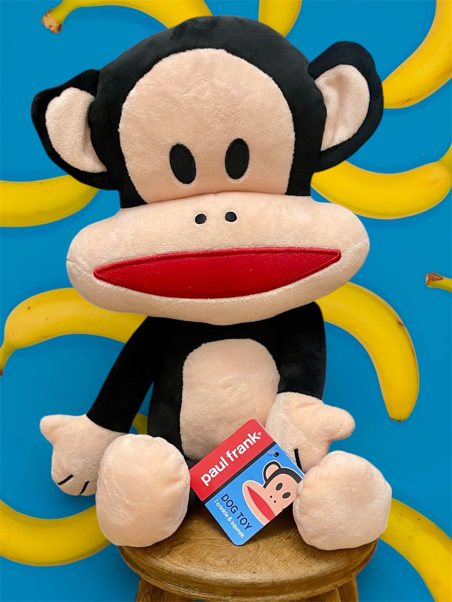 Paul Frank Julius the Monkey Large Plush Dog Toy (46cm)