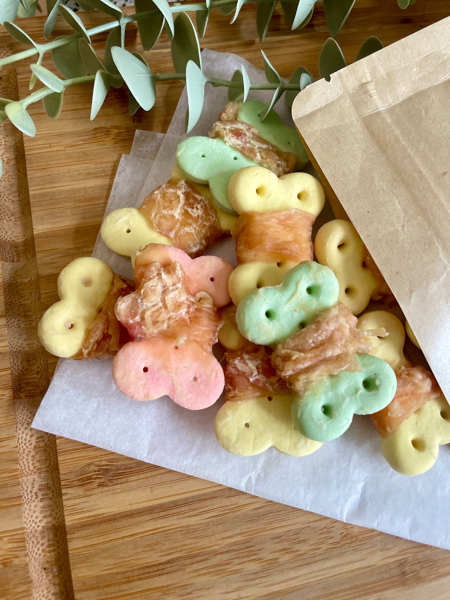 Chicken Wrapped Biscuit Bones