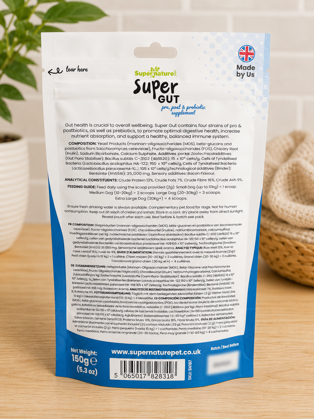 Super Gut – Pre, Post & Probiotic Supplement for Dogs 150g