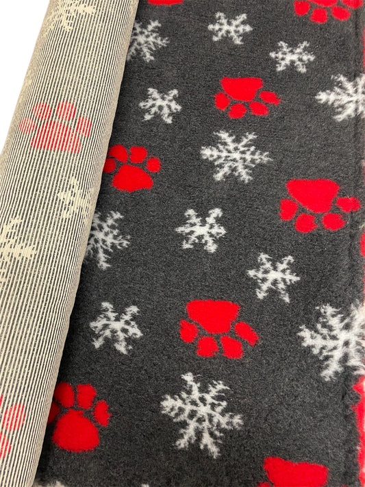 Christmas Festive Snowflake Non Slip Vet Bedding