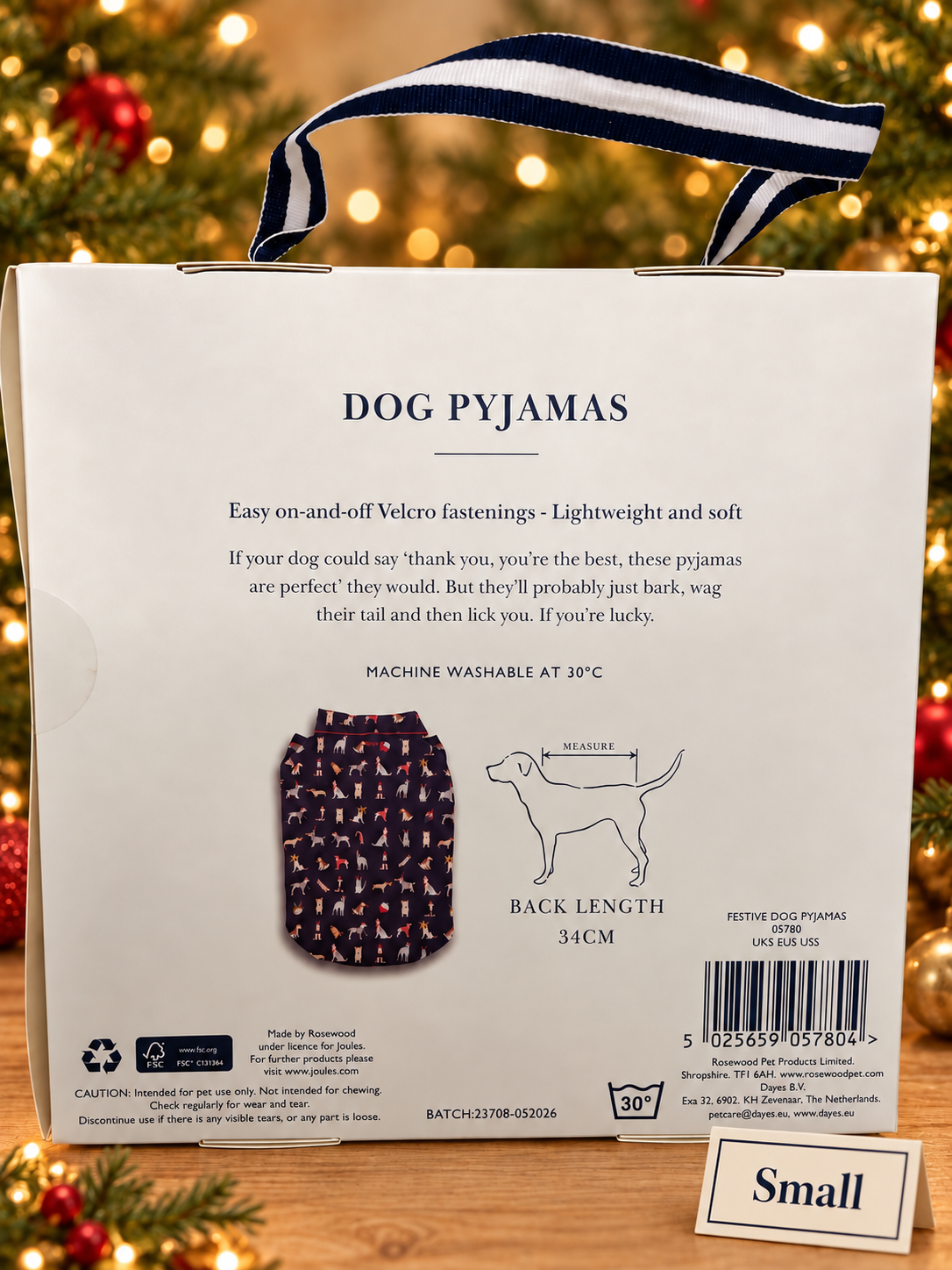 Joules Christmas Dog Pyjamas – Small, Medium & Large