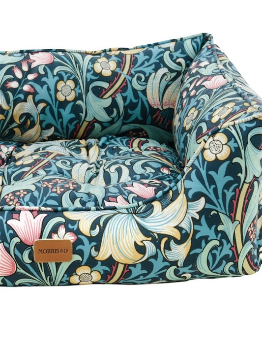 Morris & Co Golden Lily Square Pet Box Bed (3 Sizes)