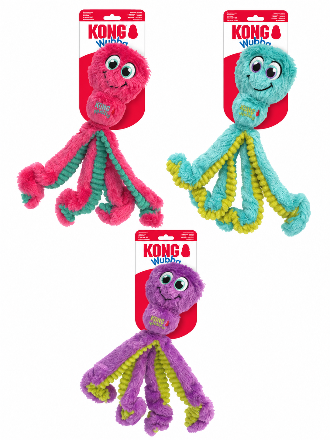KONG Wubba Octopus Assorted Large