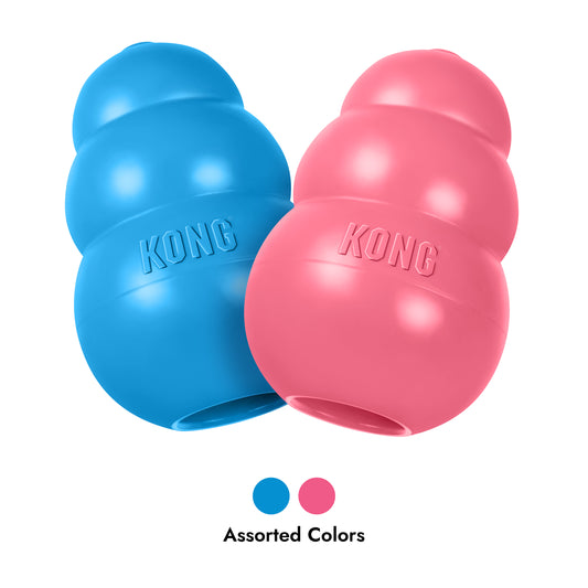 KONG Puppy Dog Toy – Pink or Blue | Stuffable Puppy Enrichment & Chew Toy