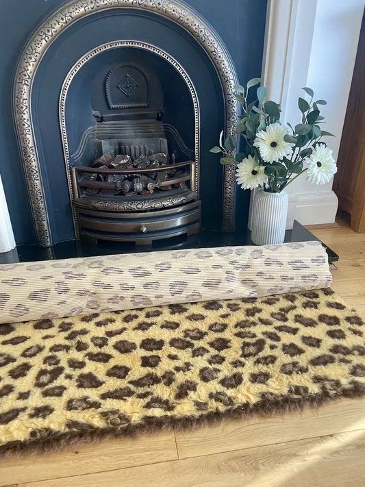 Leopard Print Premium Non Slip Vet Bedding
