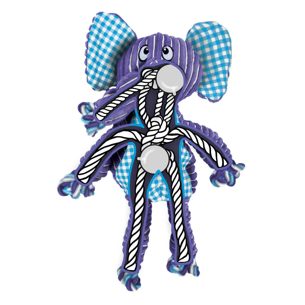 KONG Floppy Knots Elephant Medium/Large