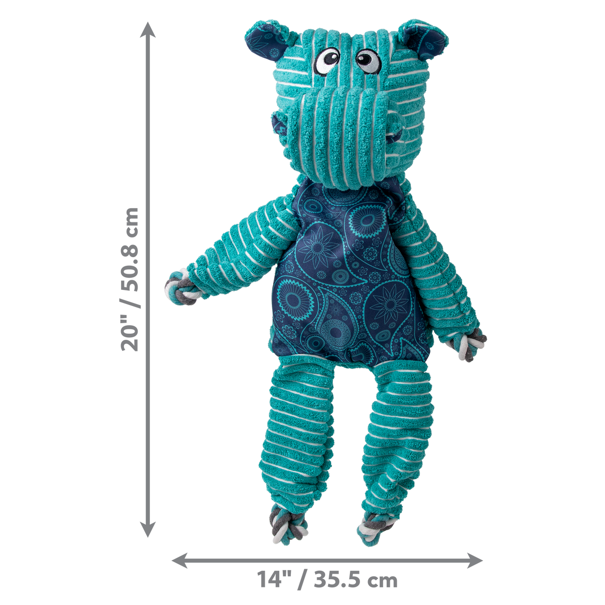 KONG Floppy Knots Hippo Jumbo XL