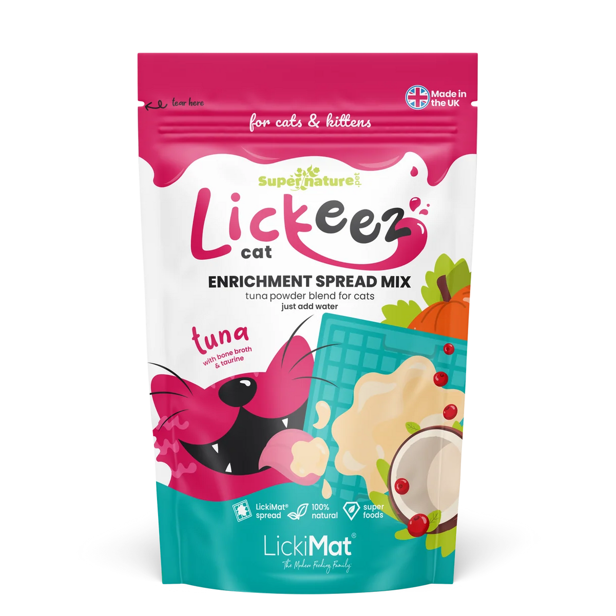 Supernature X LickiMat® Lickeez For Cats 2 Flavours