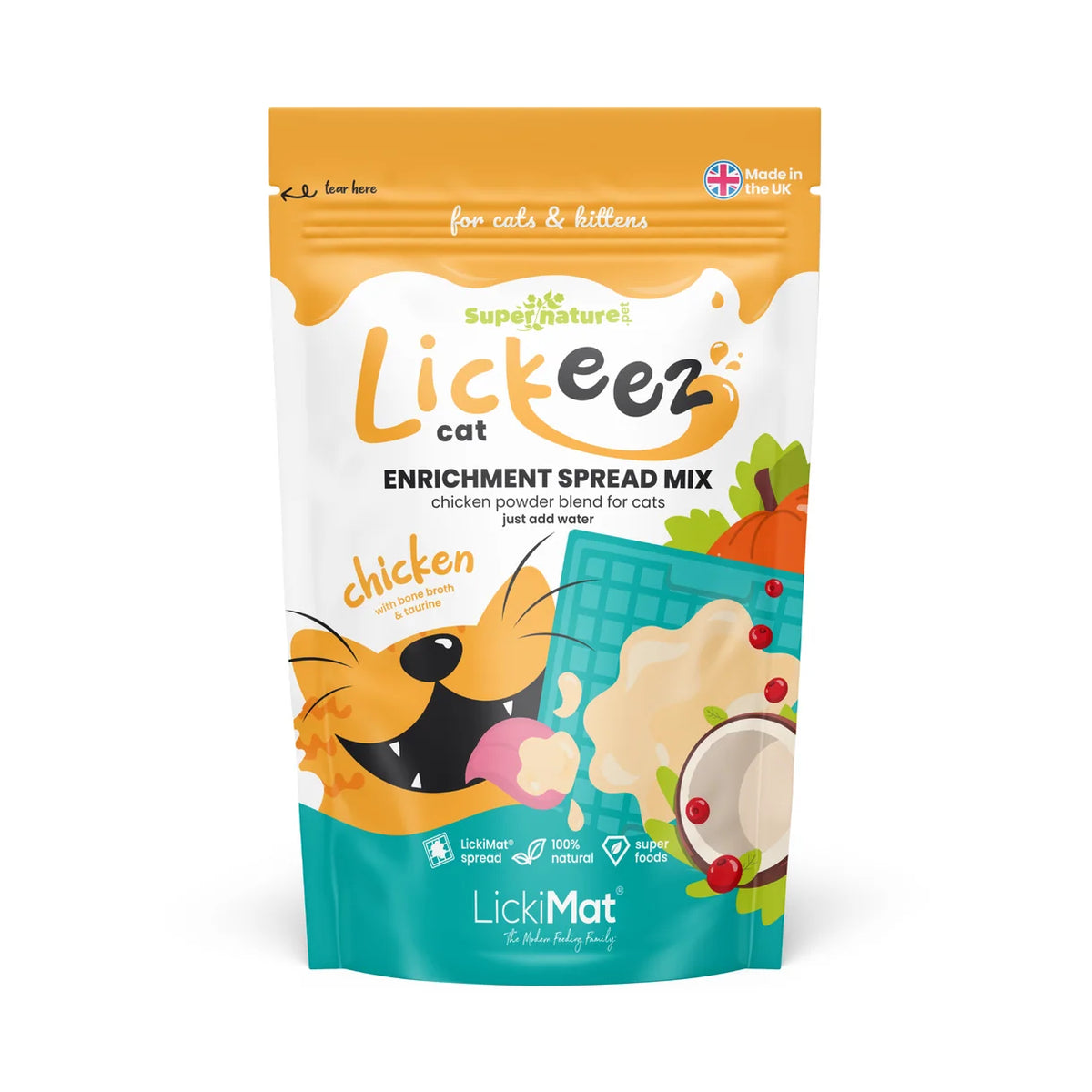 Supernature X LickiMat® Lickeez For Cats 2 Flavours