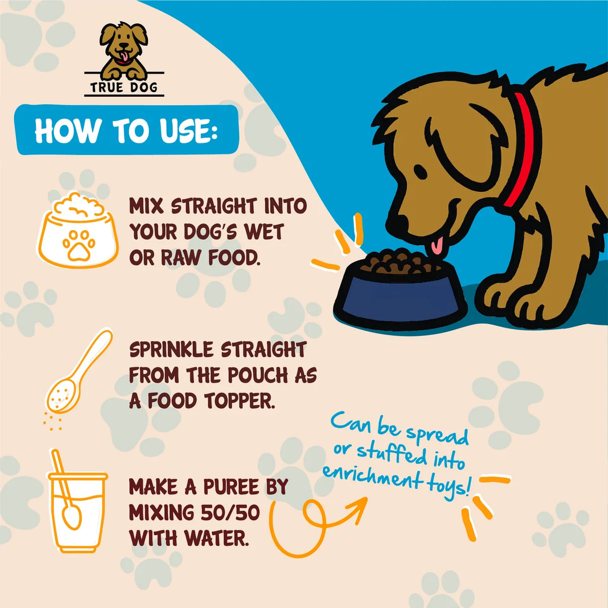 True Dog Pumpkin Powder with Goat's Milk 100g