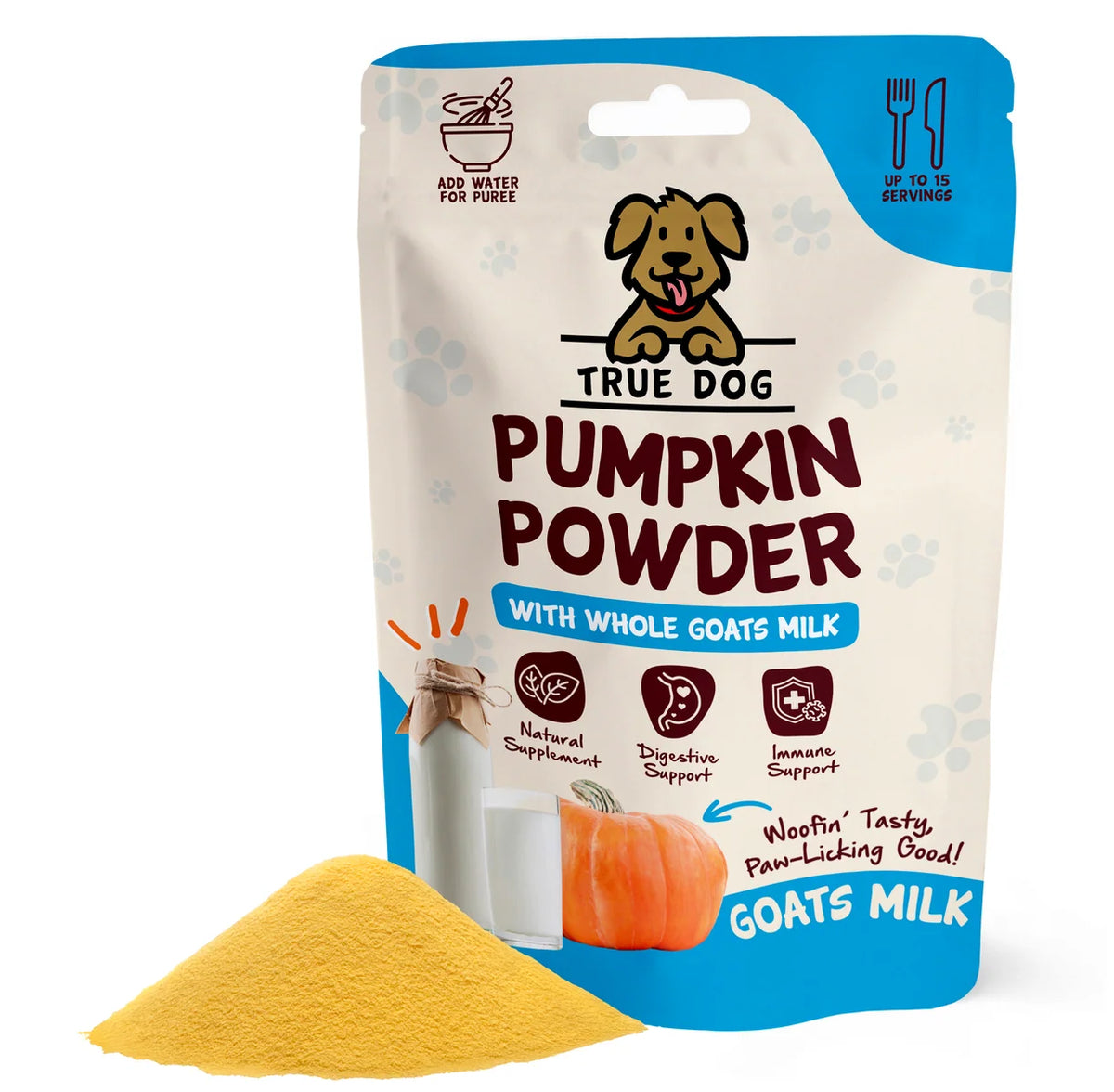 True Dog Pumpkin Powder with Goat's Milk 100g