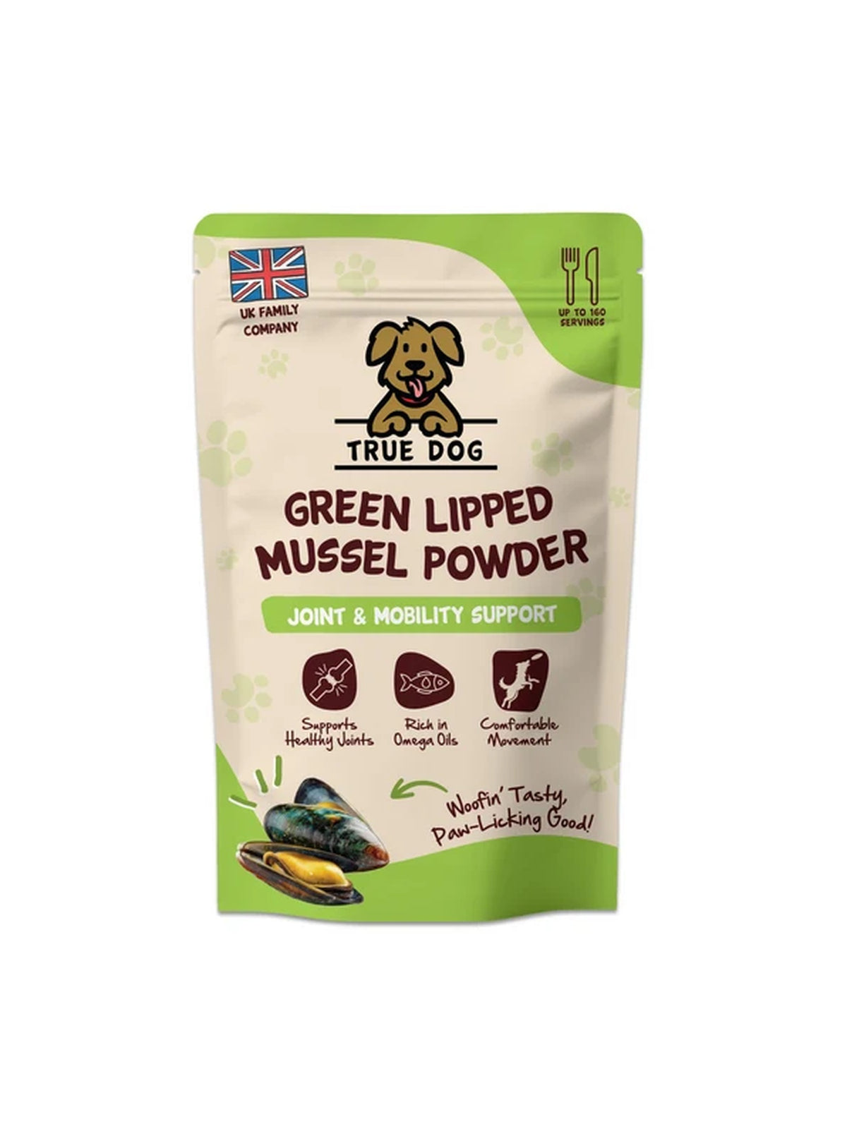 True Dog 100% New Zealand Green Lipped Mussel Powder